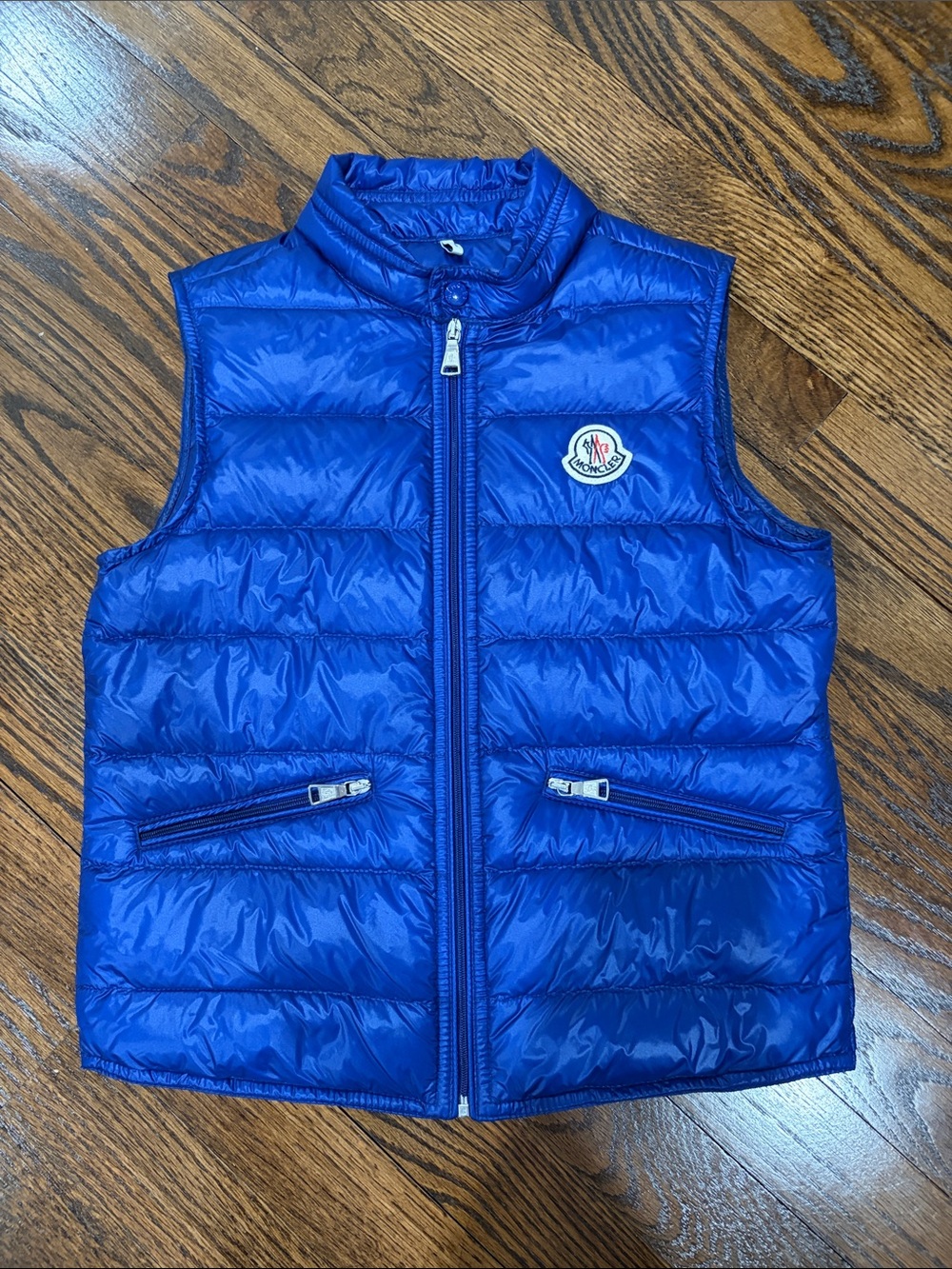 Moncler Kids Blue Quilted Down Vest